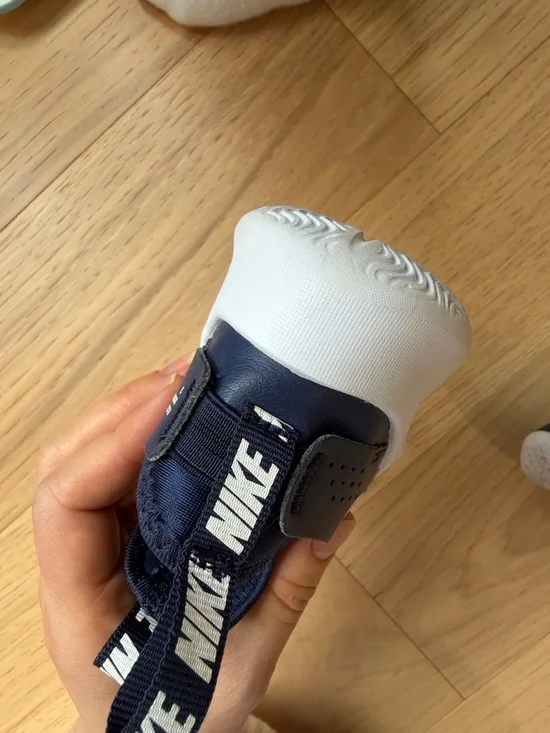 Nike Kids Navy Blue and White Slip-On Sneakers - Picture 4 of 5